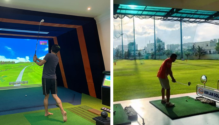 So sánh chơi golf ngoài trời với phòng golf 3D?