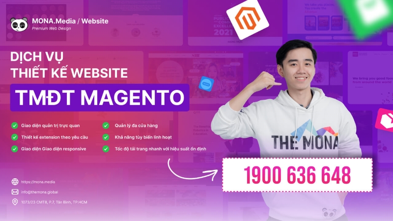 Dịch vụ thiết kế website TMĐT Magento tại MONA Media